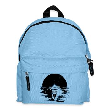 Rowing Boat Drawing - Kids' Backpack - light blue - Front