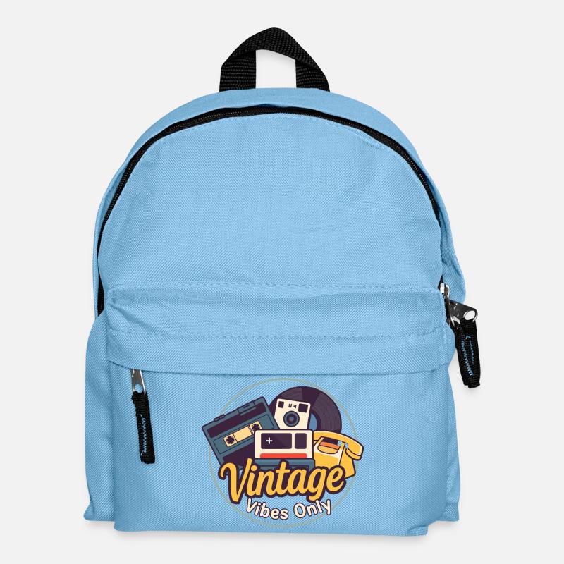 Vintage-Stimmung - Kinder Rucksack - Hellblau