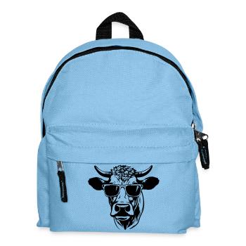 Cow with fancy sunglasses - Kinder Rucksack - Hellblau - Vorne