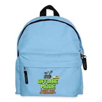 Retro-Gaming Offline-Modedesign - Kinder Rucksack - Hellblau - Vorne