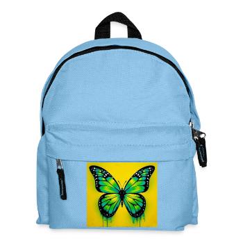 Schmetterling - Kinder Rucksack - Hellblau - Vorne