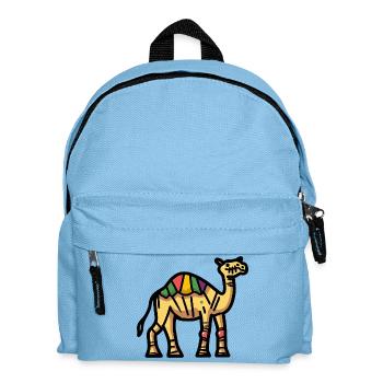 Kamel Halloween Zombie - Kinder Rucksack - Hellblau - Vorne