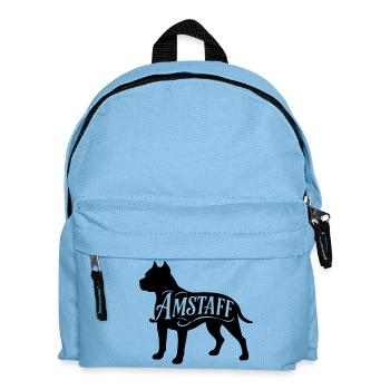 American Staffordshire Bully Great Dane Bulldog terrier - Kids' Backpack - light blue - Front