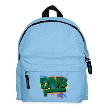 DNB-Graffiti-Ausbruch - Kinder Rucksack - Hellblau - Vorne
