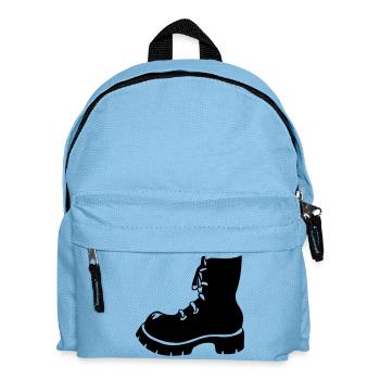 Punk Schuh Stiefel - Kinder Rucksack - Hellblau - Vorne