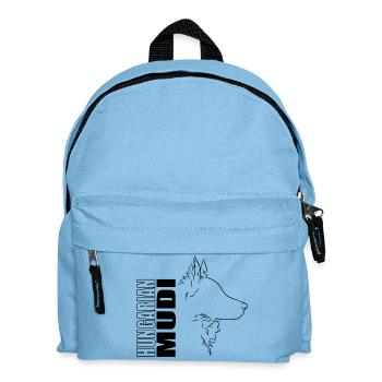 Hungarian Mudi Profile Dog Dog Wilsigns - Kids' Backpack - light blue - Front