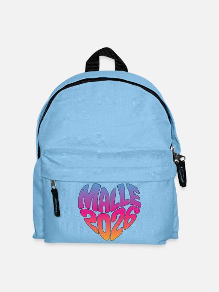 Mallorca Malle 2026 - Kinder Rucksack - Hellblau