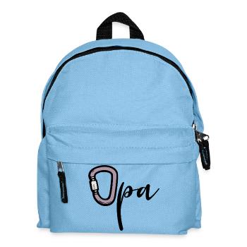 Hiking Climbing Grandpa - Kids' Backpack - light blue - Front
