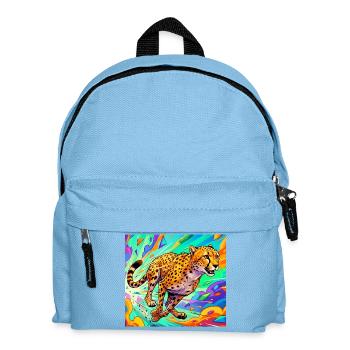 Gepard - Kinder Rucksack - Hellblau - Vorne