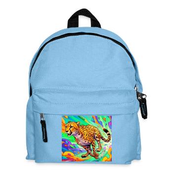 Gepard - Kinder Rucksack - Hellblau - Vorne