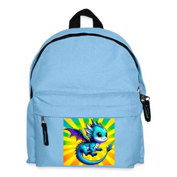 dragon - Kids' Backpack - light blue - Front