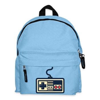 Retro game controller design - Kids' Backpack - light blue - Front