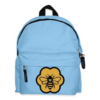 Biene Herz Wabe Imkerei Naturschutz Imker - Kinder Rucksack - Hellblau - Vorne