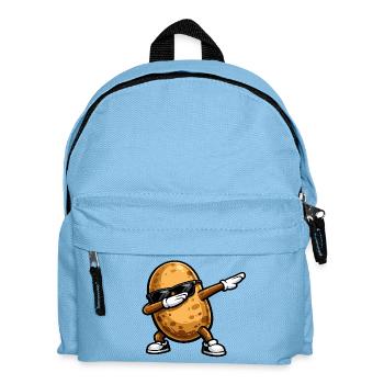 Tamponnage de la pomme de terre - Sac à dos Enfant - bleu clair - Devant