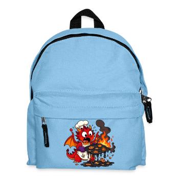 Feuerdrache Koch Kekse brennen - Kinder Rucksack - Hellblau - Vorne