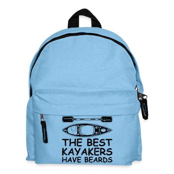 The best kayakers have beards - Funny Canoeing Kay - Kids' Backpack - light blue - Front