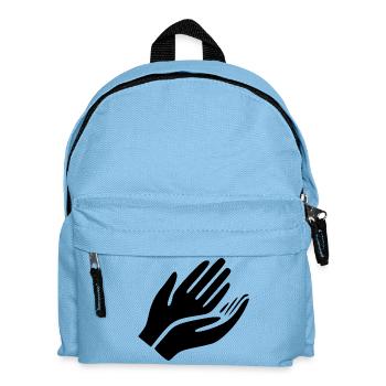 Open Hands Gesture - Kids' Backpack - light blue - Front