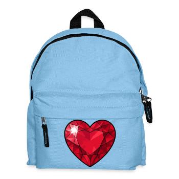 Ruby Crystal Heart - Kids' Backpack - light blue - Front