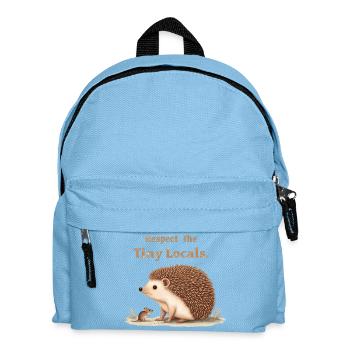 Respect The Tiny Locals Hedgehog Nature - Kids' Backpack - light blue - Front