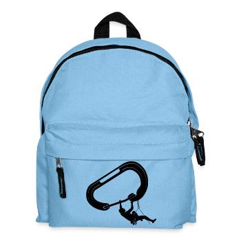 climbing, bouldering, rock climbing, mountains, mountaineering - Kids' Backpack - light blue - Front