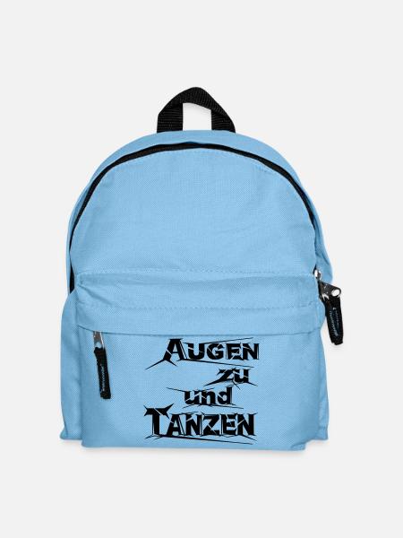Augen zu und tanzen - Kinder Rucksack - Hellblau
