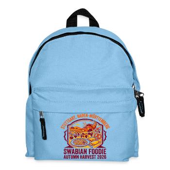 Swabian Foodie Stuttgart Baden-Württemberg Autumn - Kinder Rucksack - Hellblau - Vorne