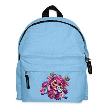Sockenmonster - Monster unter dem Bett Party - Kinder Rucksack - Hellblau - Vorne