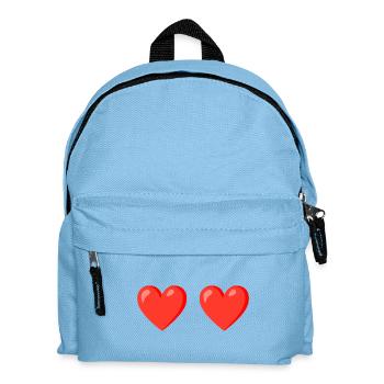 Red Hearts Love Design - Kids' Backpack - light blue - Front