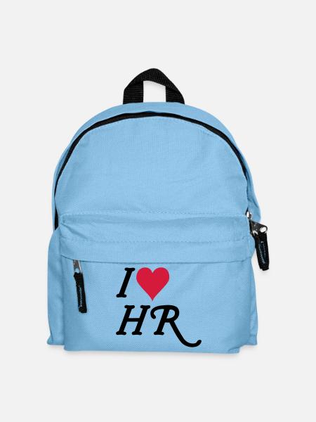 I love HR - Kinder Rucksack - Hellblau