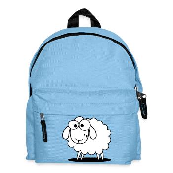 Witziges Schaf - Kinder Rucksack - Hellblau - Vorne