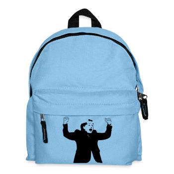 Fußballfan Angi Europameister Wahl 2021 Merkel - Kinder Rucksack - Hellblau - Vorne
