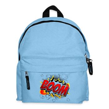 Boom Comic Grafik - Kinder Rucksack - Hellblau - Vorne
