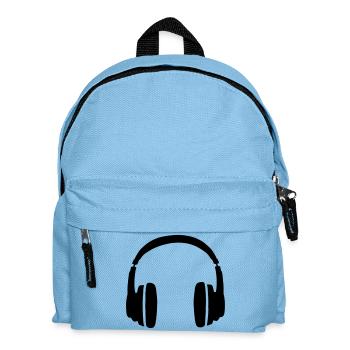 DJ Headphone - Kopfhörer - Kinder Rucksack - Hellblau - Vorne