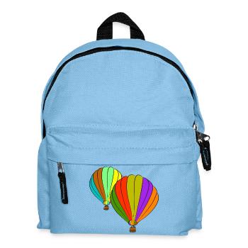 heissluftballone ballon luftfahrt - Kinder Rucksack - Hellblau - Vorne