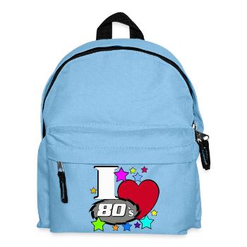 J'aime 80 s - Sac à dos Enfant - bleu clair - Devant