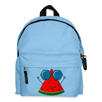 Sommer, Wassermelone, Sonne - Kinder Rucksack - Hellblau - Vorne