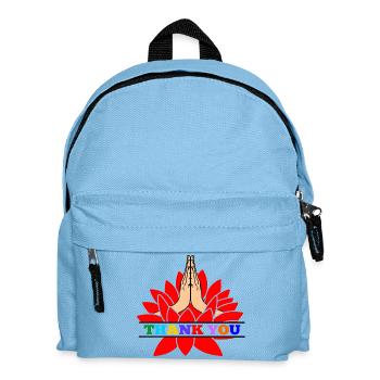 Danke namaste - Kinder Rucksack - Hellblau - Vorne