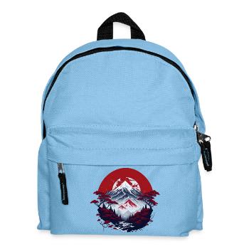 Paysages de montagne asiatiques - Sac à dos Enfant - bleu clair - Devant