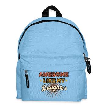 Awesome like my Daughter - Vintage - Kinder Rucksack - Hellblau - Vorne