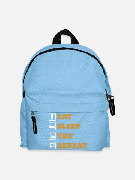 Eat Sleep TRX Wiederholung - Kinder Rucksack - Hellblau