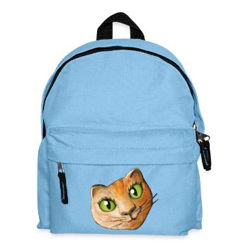 Chat Peinture Tête De Chat Tête De Chat Fan Chat Amour Chat - Sac à dos Enfant - bleu clair - Devant