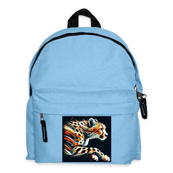 Gepard - Kinder Rucksack - Hellblau - Vorne