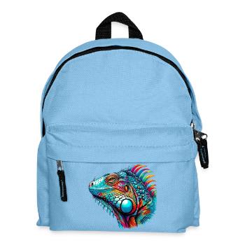 Iguana - Kids' Backpack - light blue - Front