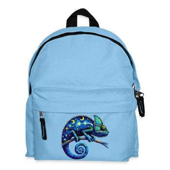 Chamäleon - Kinder Rucksack - Hellblau - Vorne