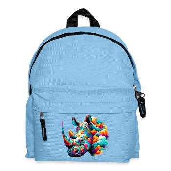 Rhinoceros - Kids' Backpack - light blue - Front