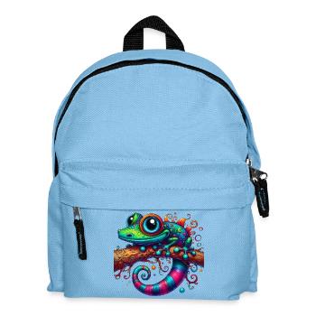 Gecko - Kinder Rucksack - Hellblau - Vorne