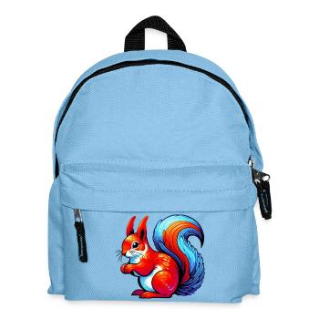 Squirrel - Kids' Backpack - light blue - Front