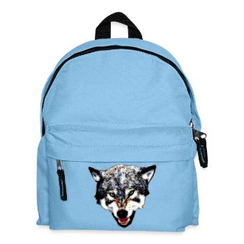 Wolf - Kinder Rucksack - Hellblau - Vorne