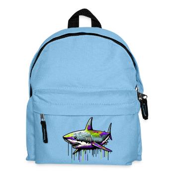 Requin - Sac à dos Enfant - bleu clair - Devant