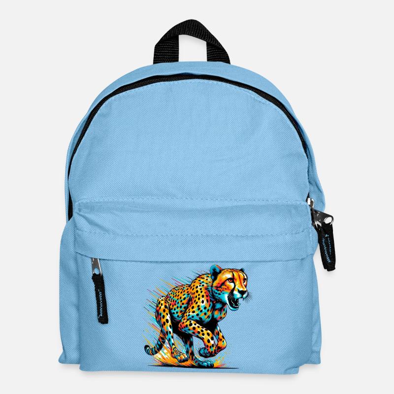 Gepard - Kinder Rucksack - Hellblau